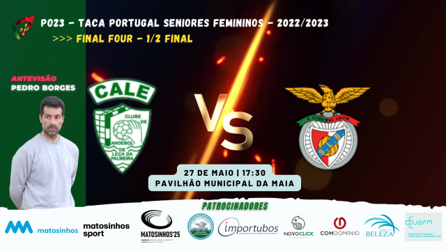 CA Leça jogo no Sábado frente ao SL Benfica para a Final Four da Taça de Portugal